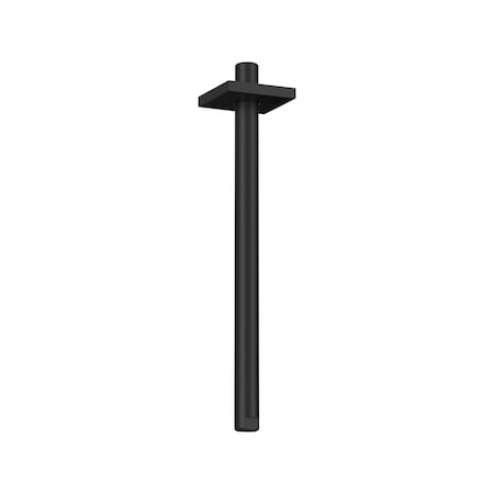 Grohe 12-in. Ceiling Shower Arm With Square Flange, Black 274872430